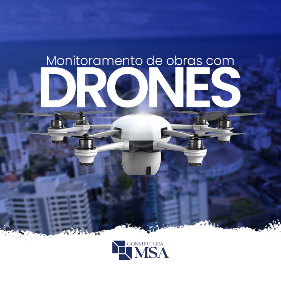 Monitoramento de obras com drones